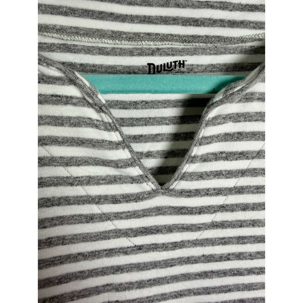 Duluth Trading Co Striped 3/4 Sleeve Tunic Stretch Top Casual Women's Size XS - Picture 3 of 8